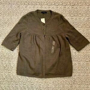 Woman’s Gap NWT Heather Gray Knit Cardigan